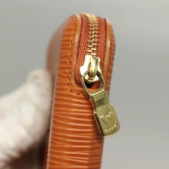 LOUIS VUITTON Epi Agenda geod Wallet Brown LV Auth - Picture 8 of 16